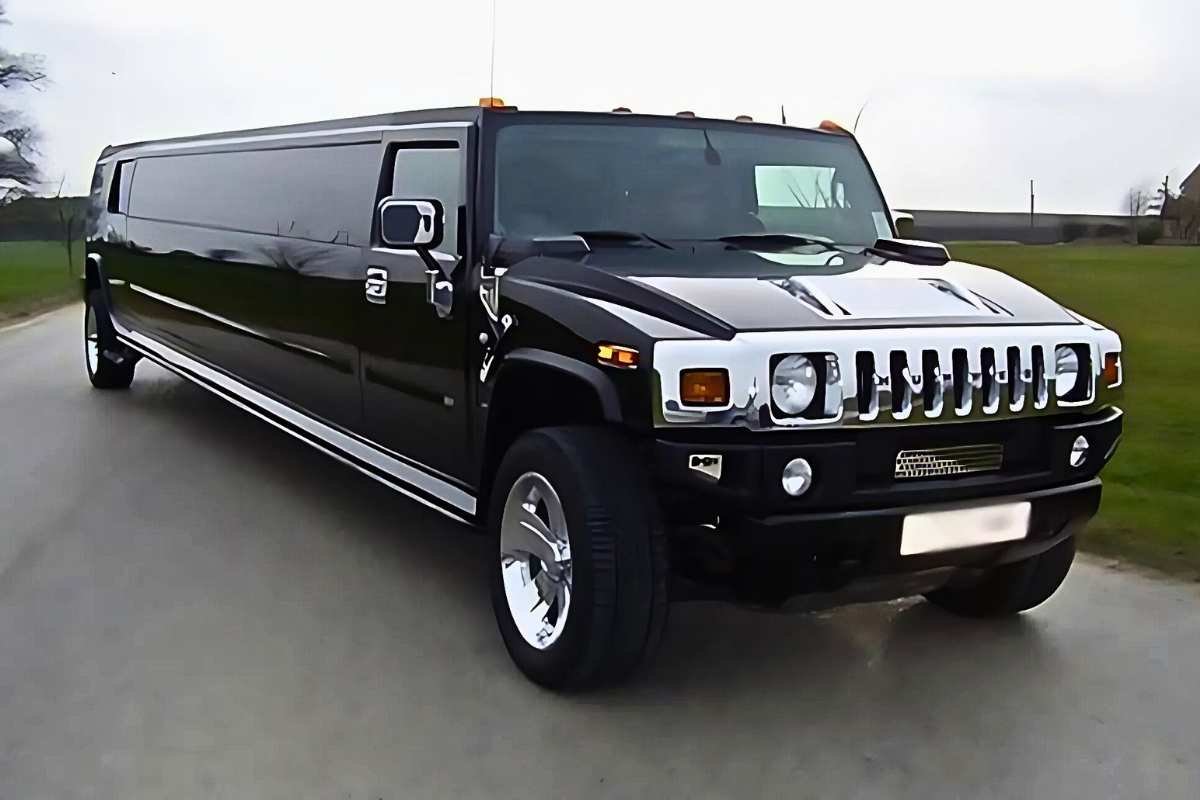 Black H2 Hummer limo