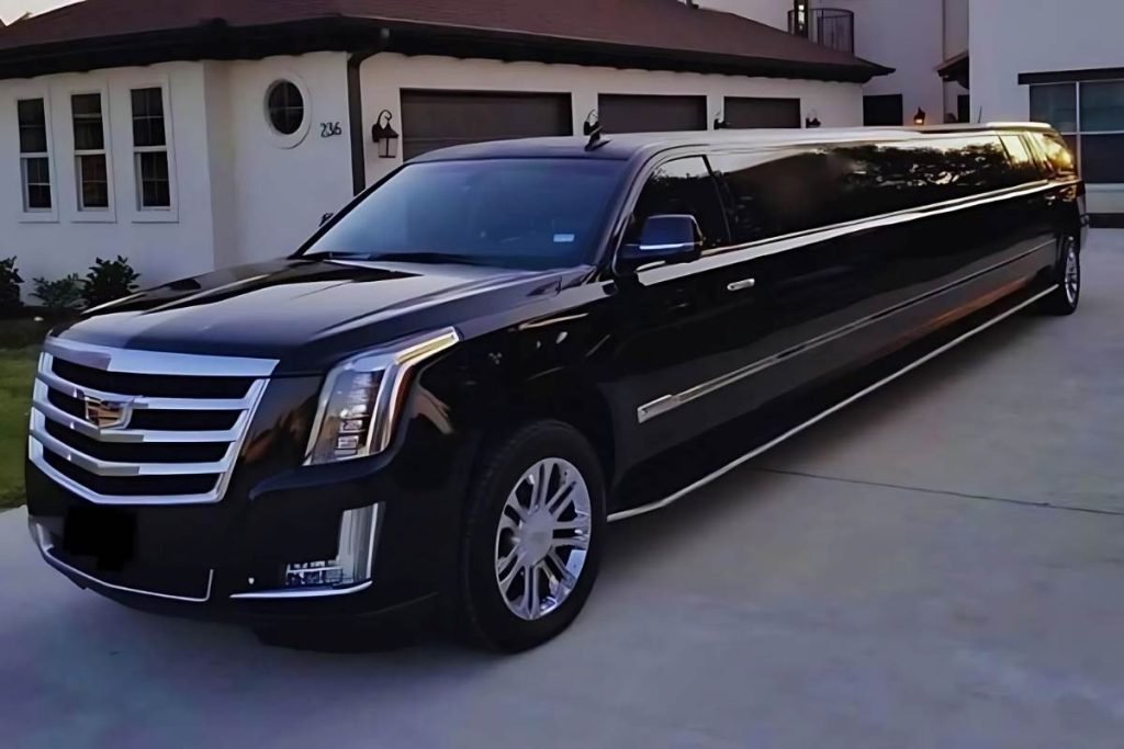 Cadillac Stretch Limo in Black, 2025 Presidential Inauguration in Washington, DC