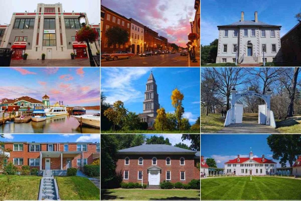 Torpedo Factory Art Center, King Street, Carlyle House Historic Park, Alexandria Waterfront, George Washington Masonic National Memorial, Fort Ward Park, Chinquapin Park, Falls Church, VA, Mou