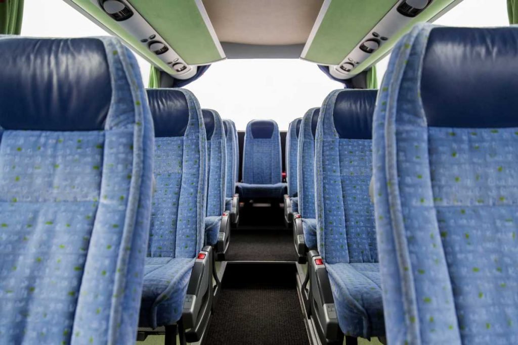 Charter Bus inside
