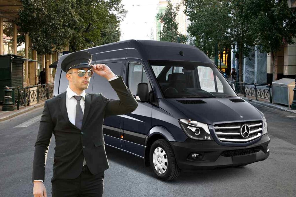 Sprinter van with a chauffeur