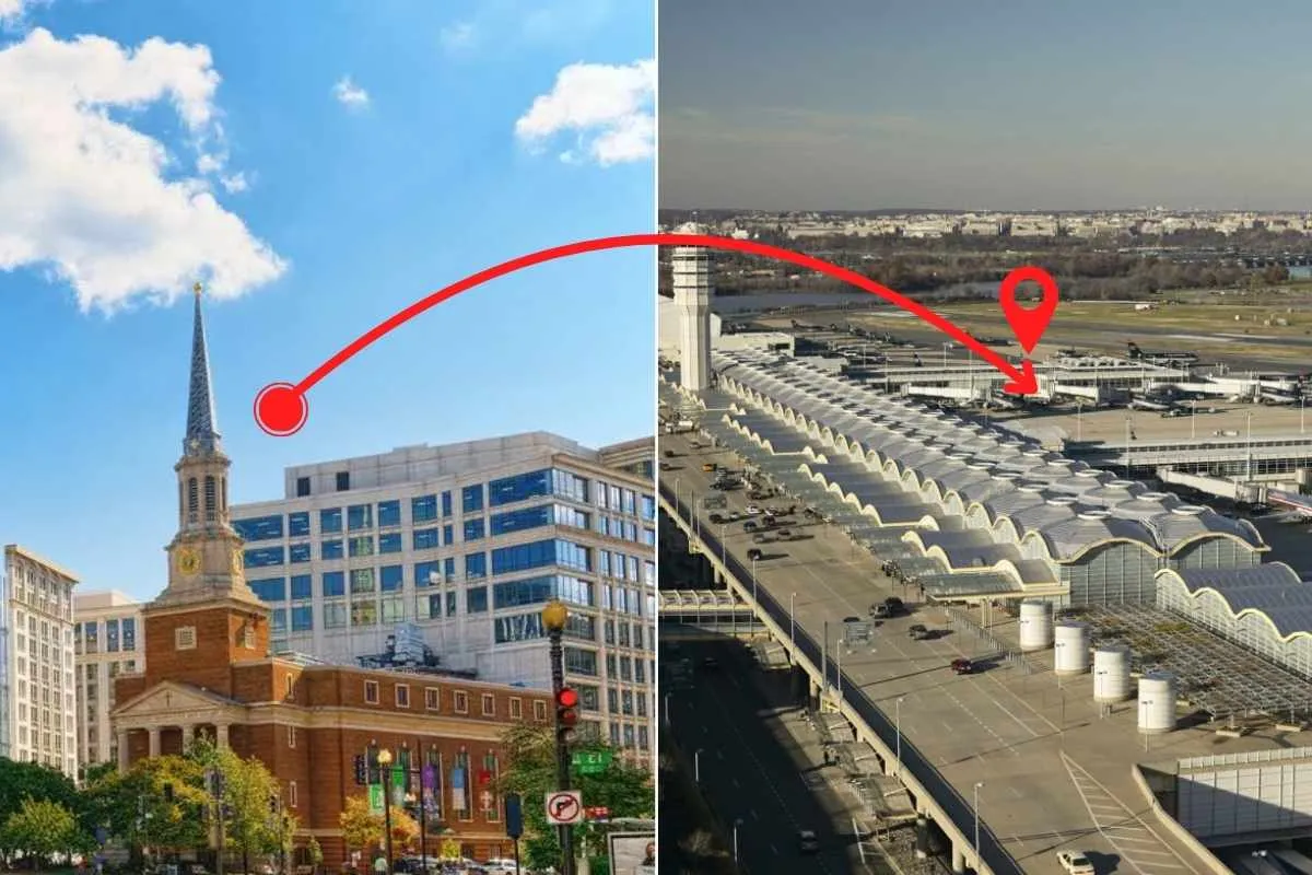 Car Service from Washington DC Downtown to DCA