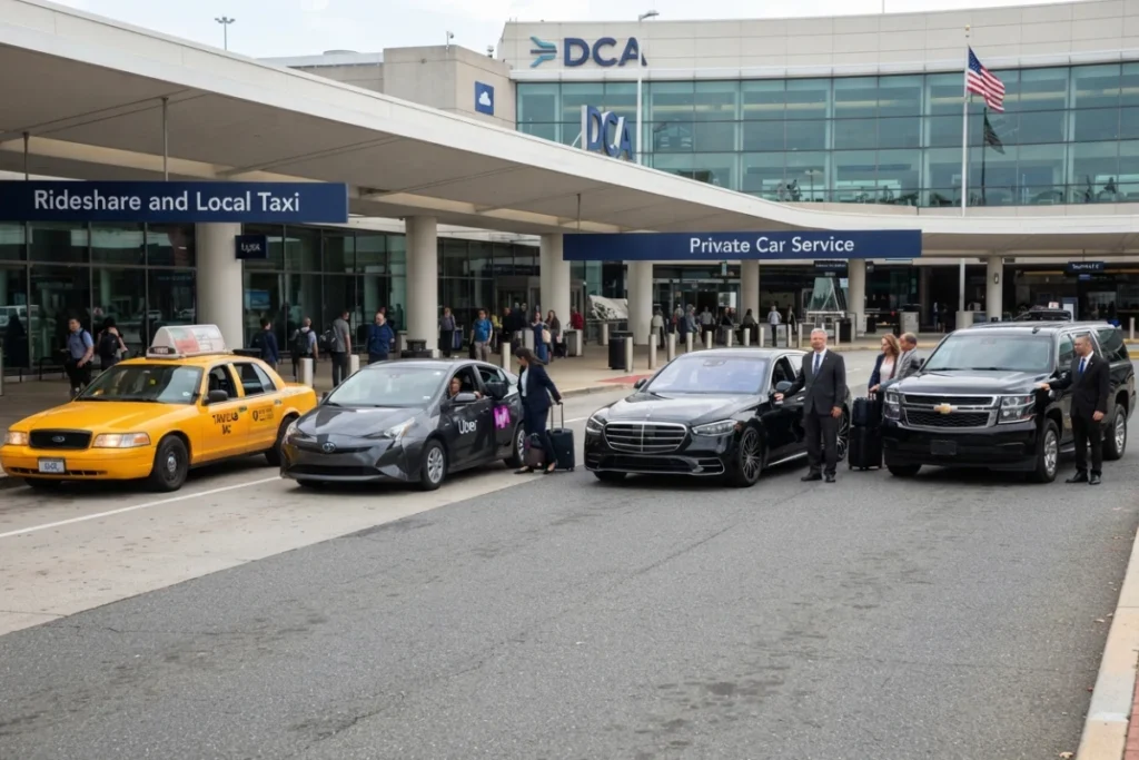 Rideshare vs Taxi vs Airport Shuttle vs Private Car Service