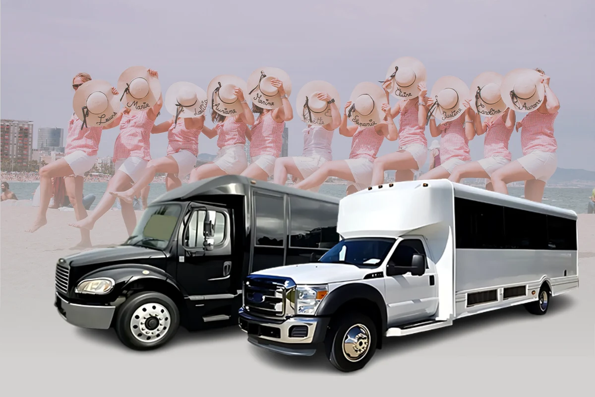 VIP Party Bus for Larger Bachelorette Parties 20–40 Passengers