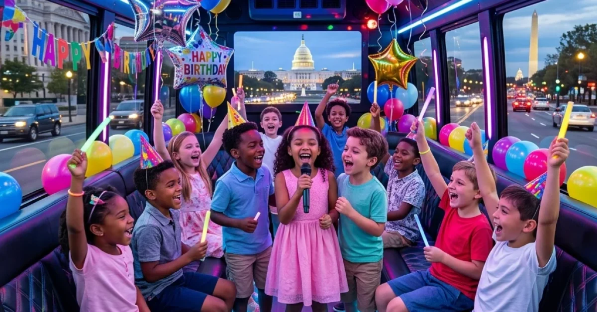 Why Washington DC Groups Choose Limo Service DC's Party Bus for Kids Parties